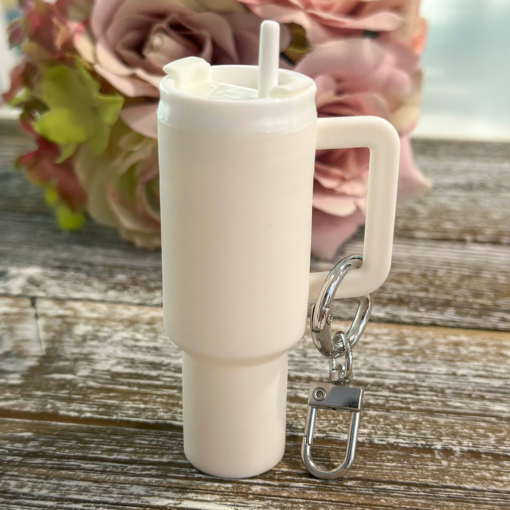 Mini Stanley Mini Keychain in ivory