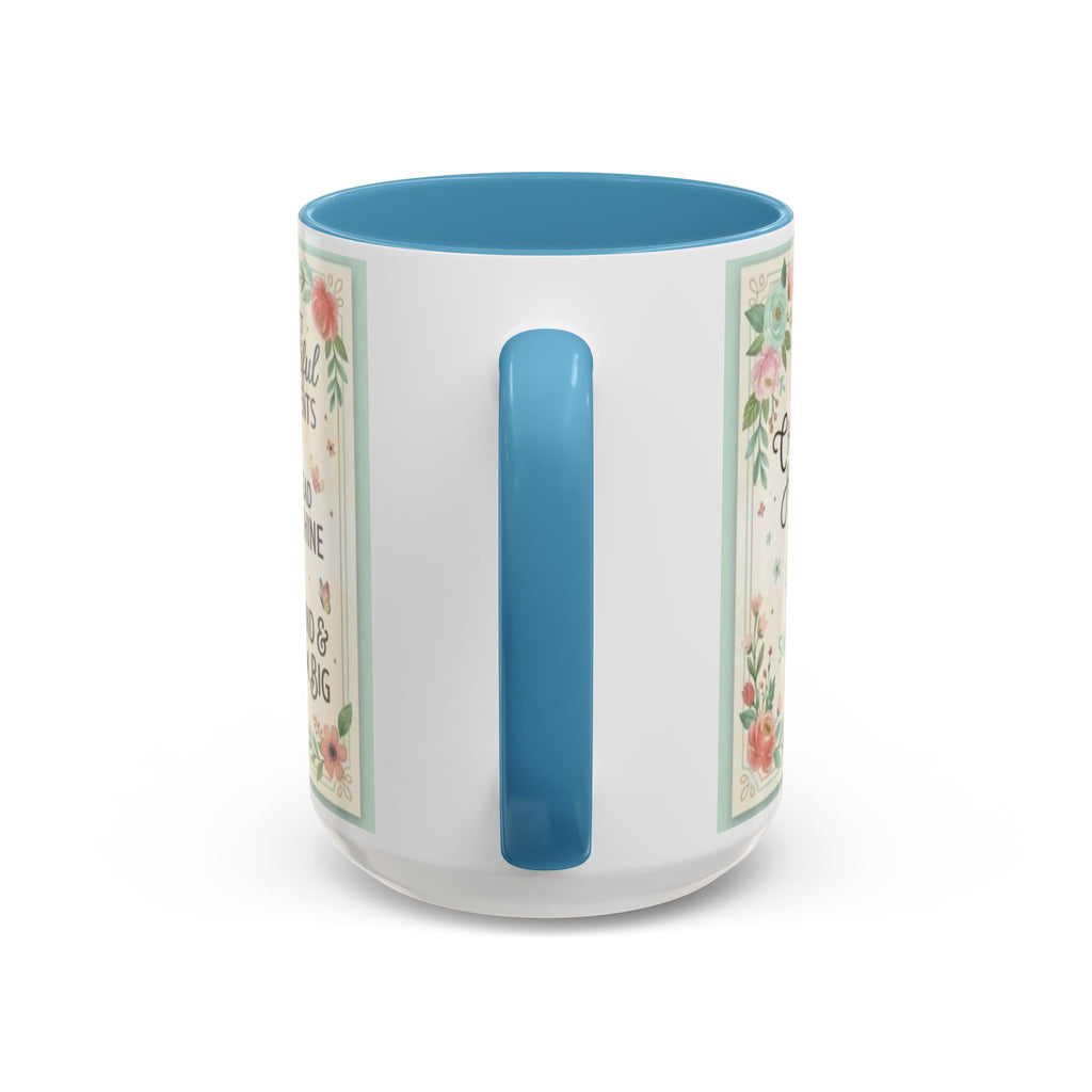 Sugarboo Shoppe Floral Accent Coffee Mug — "Collect Beautiful Moments" Inspirational Ceramic Mug (11/15oz)