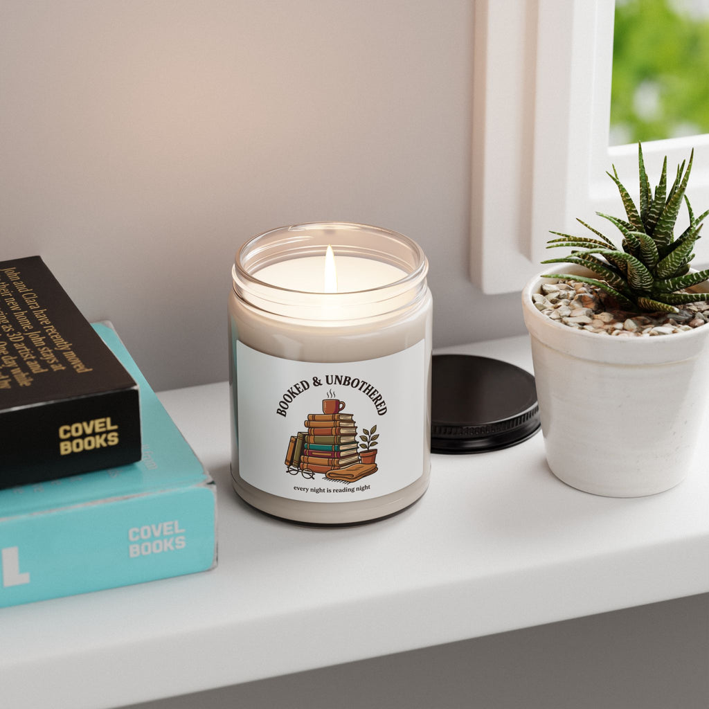 Bookish Cozy Candle | Soy Candle, Book Lover, Library Aesthetic, Dark Academia