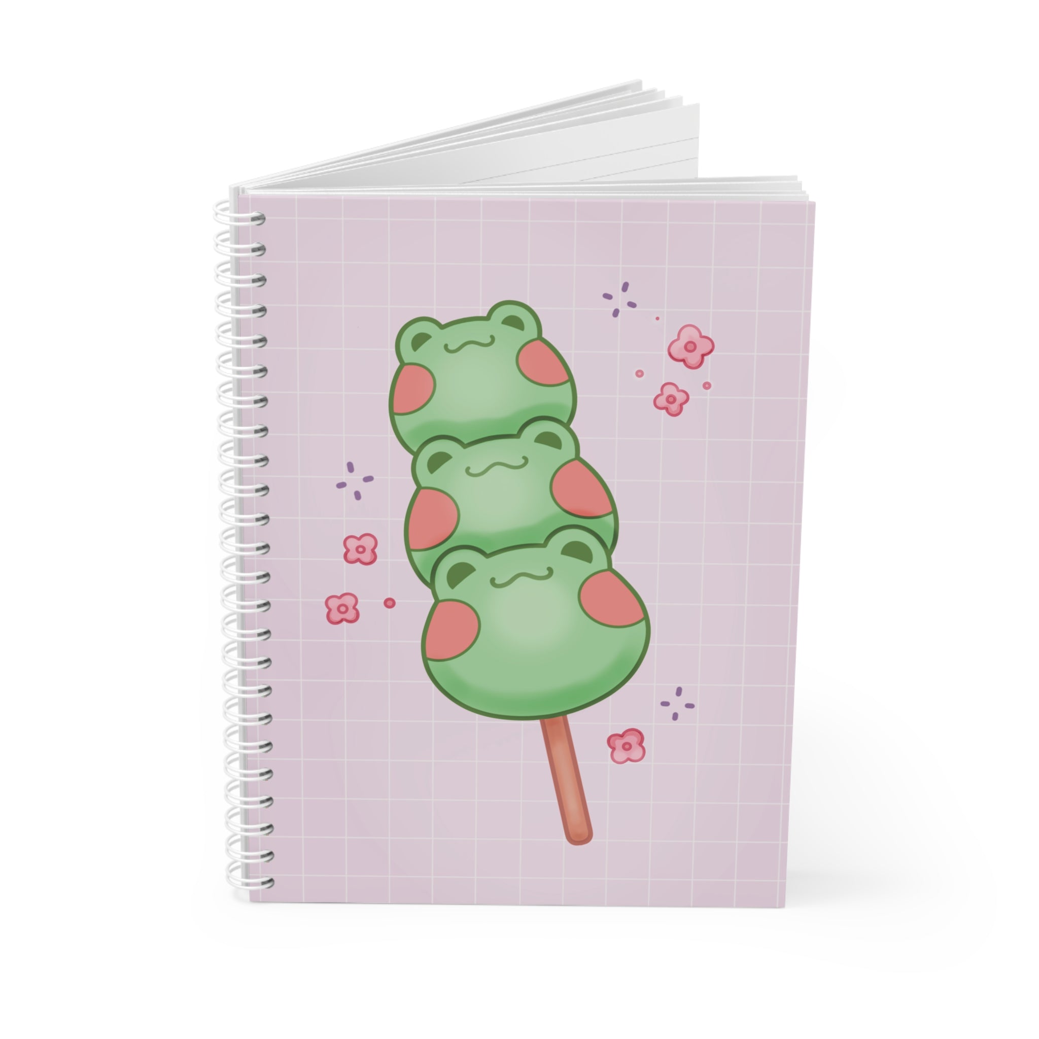 Kawaii Frog Dango Spiral Notebook