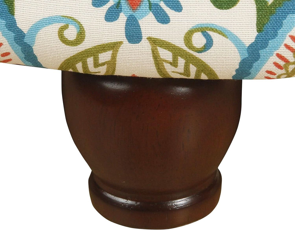 Large Upholstered Round Storage Ottoman