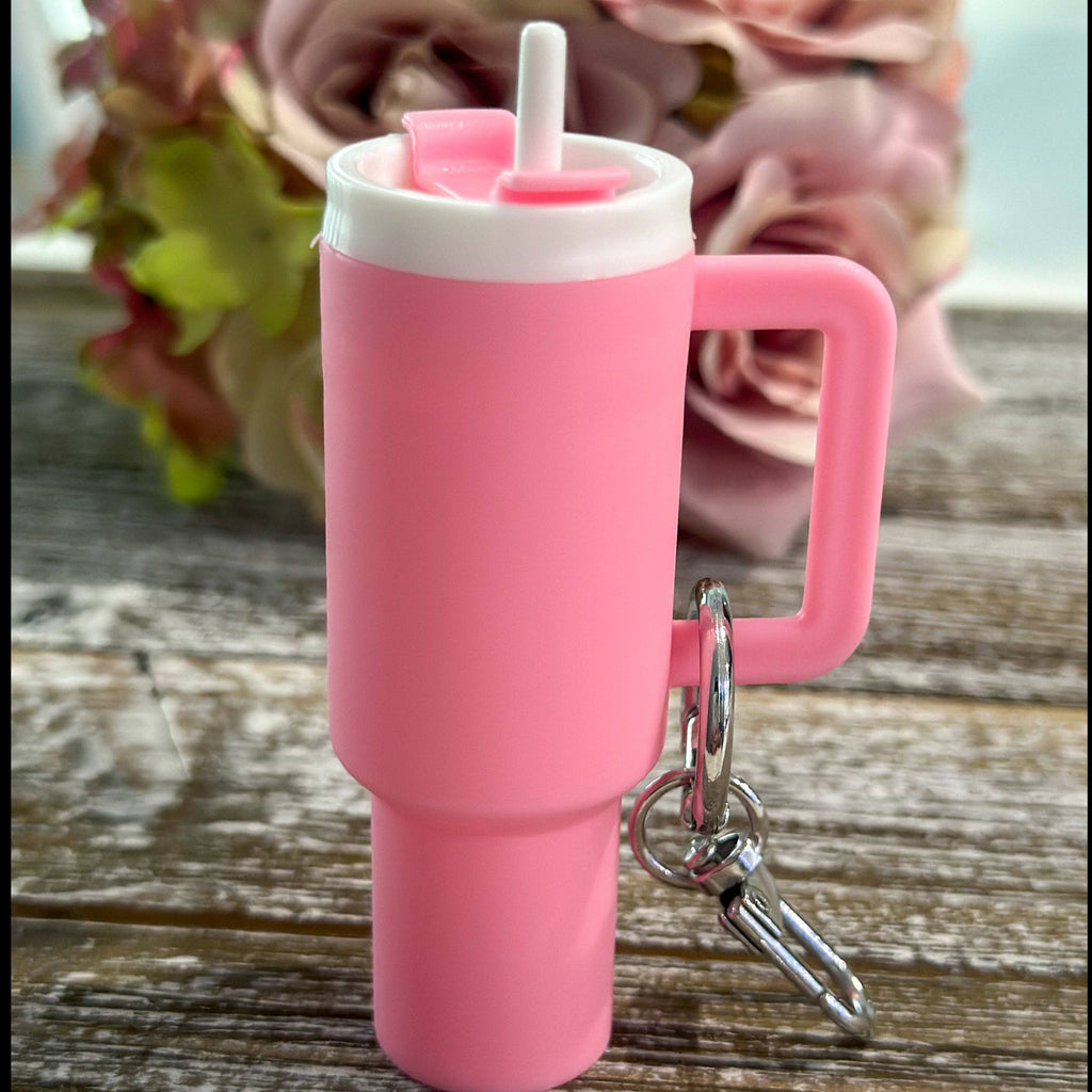 Mini Stanley Keychain in pink