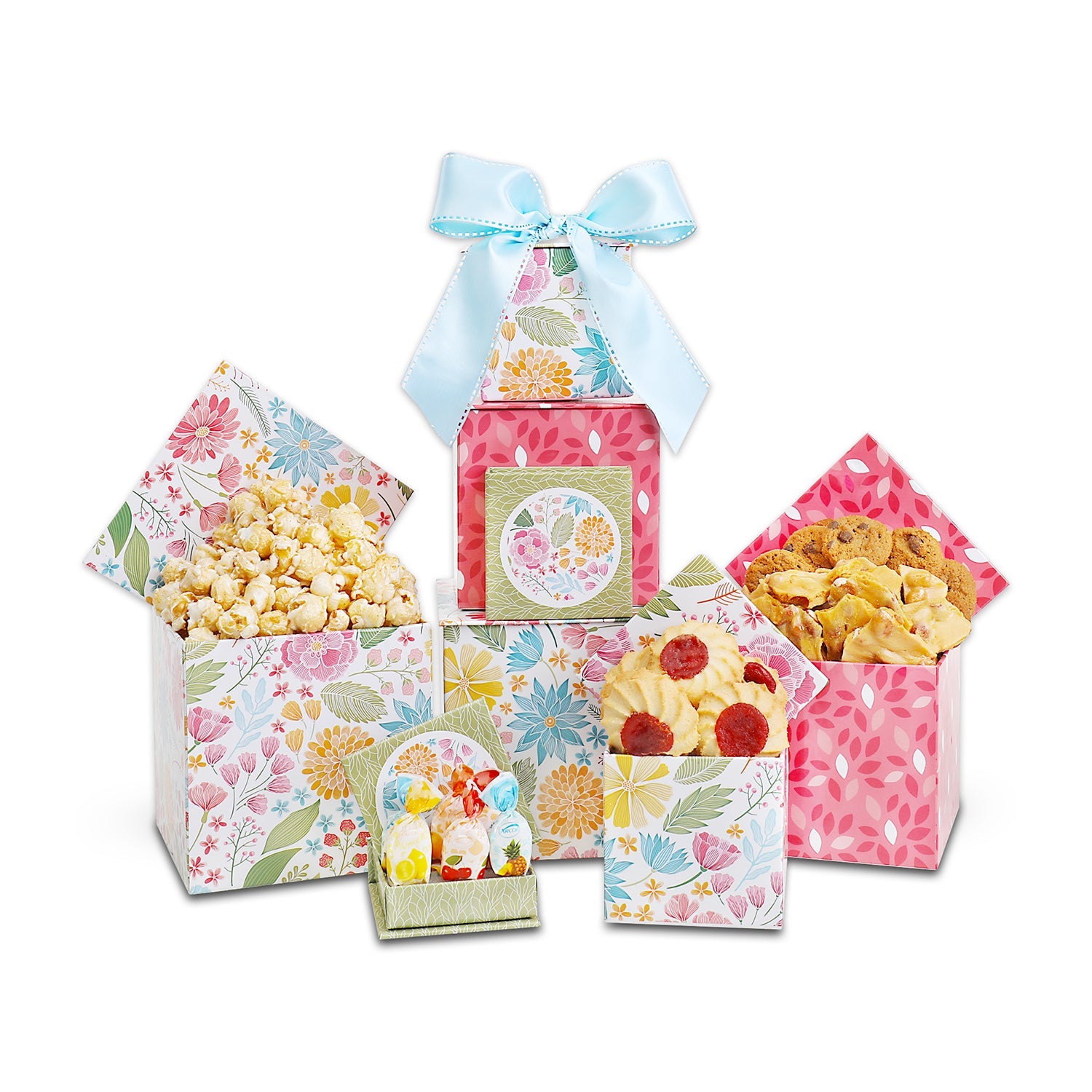 Floral Blooms Gift Tower