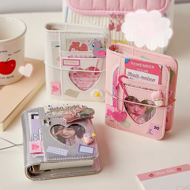 Peekaboo Heart Mini Ring Binder Album