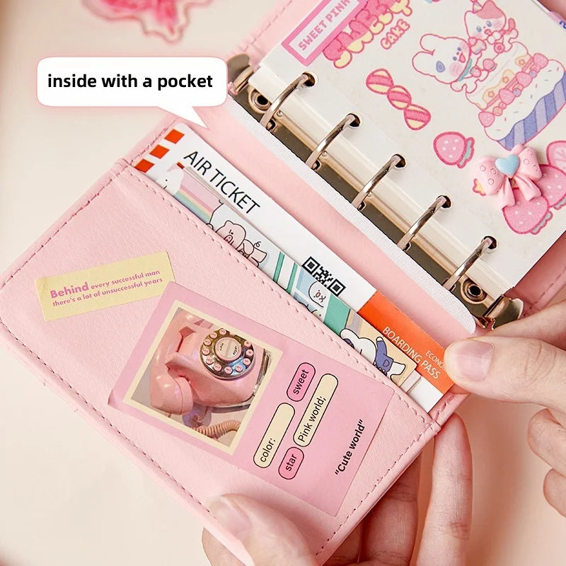 Peekaboo Heart Mini Ring Binder Album