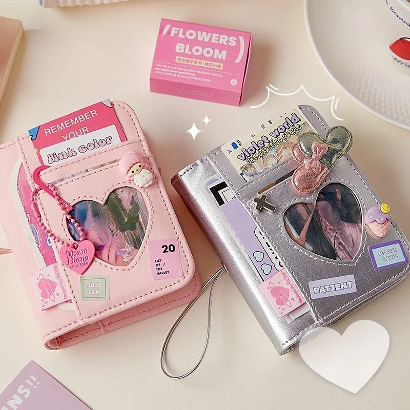 Peekaboo Heart Mini Ring Binder Album