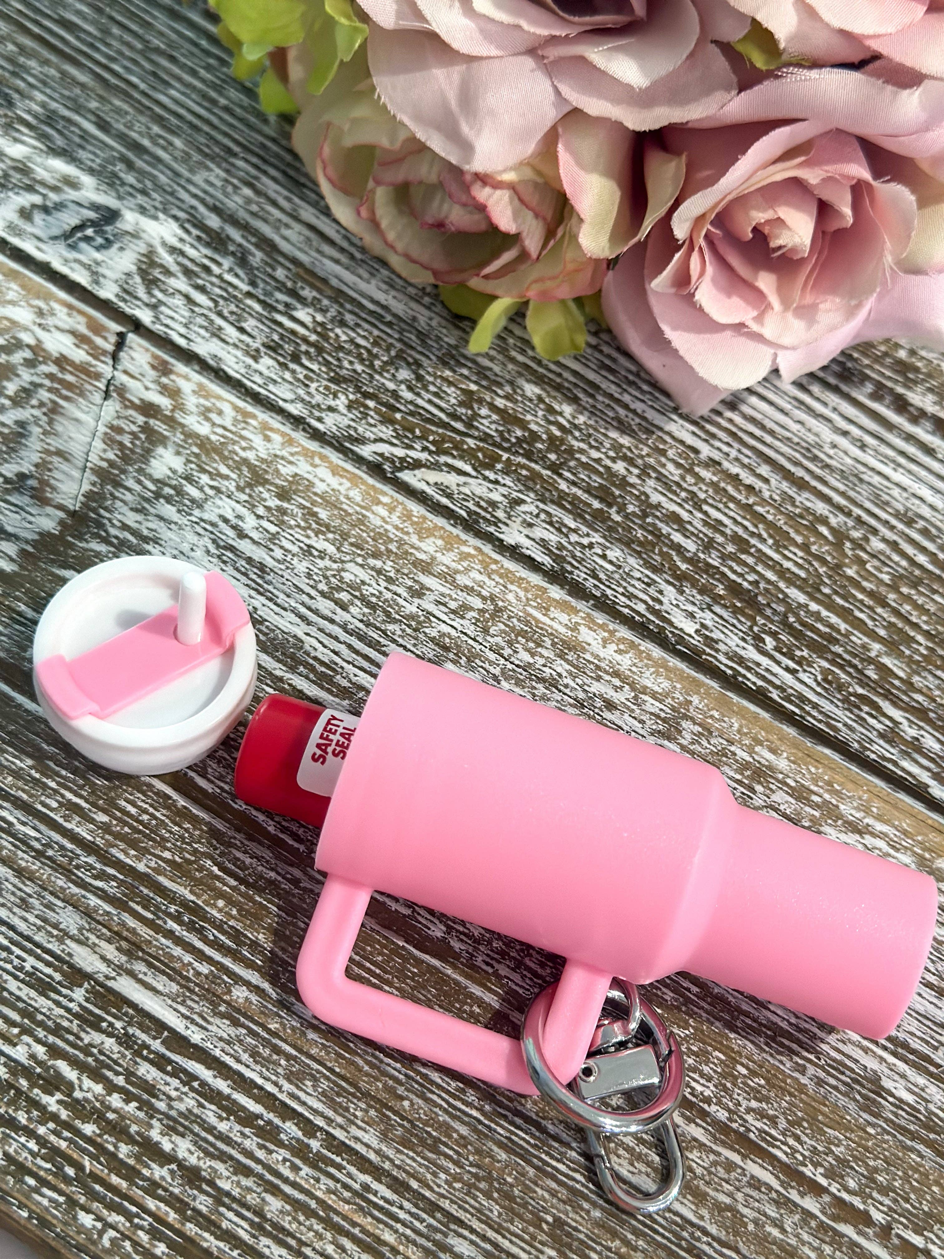 Mini Stanley Keychain in pink
