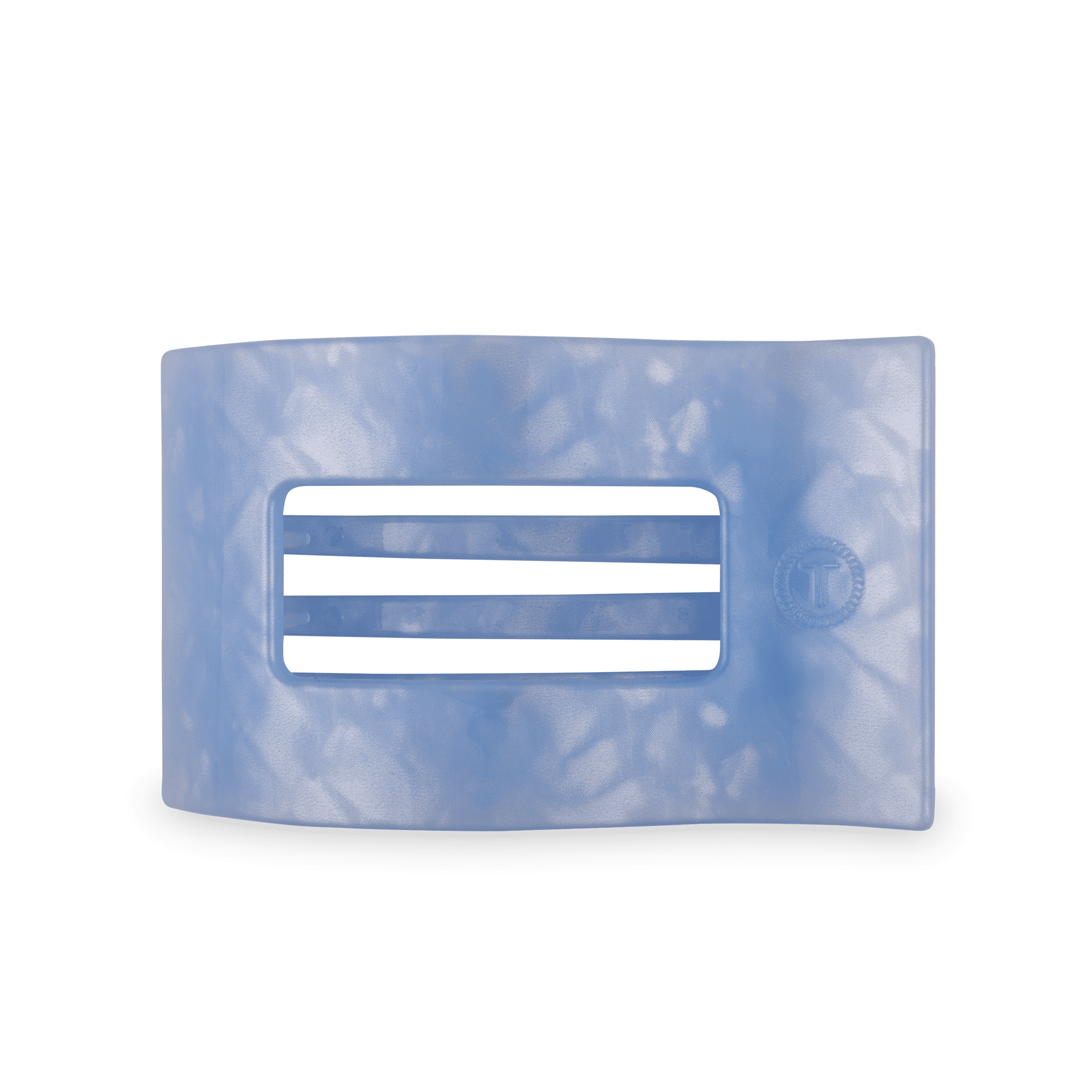 Blue Lagoon Large Flat Rectangle Hair Clip