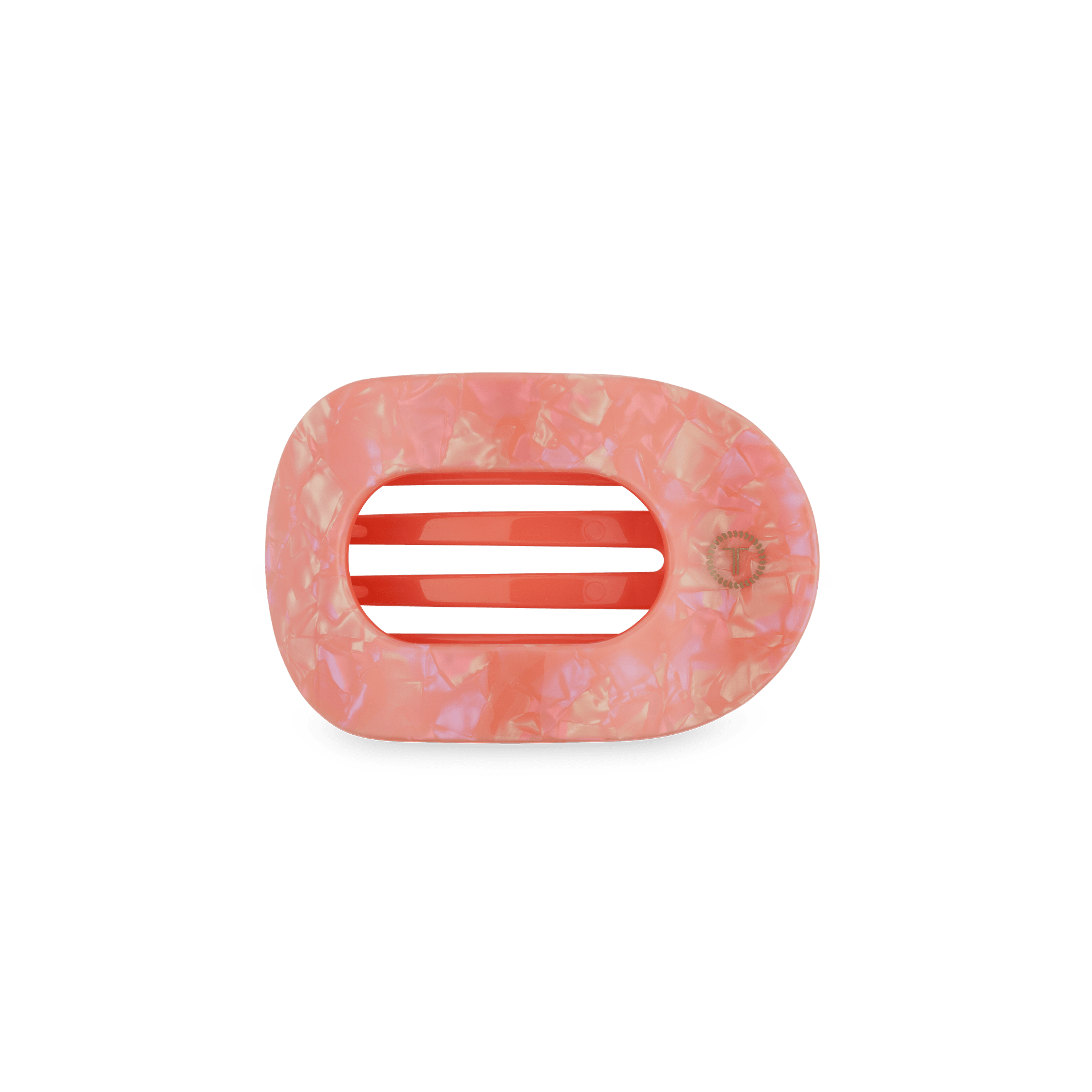Dreamsicle Small Flat Round Hair Clip