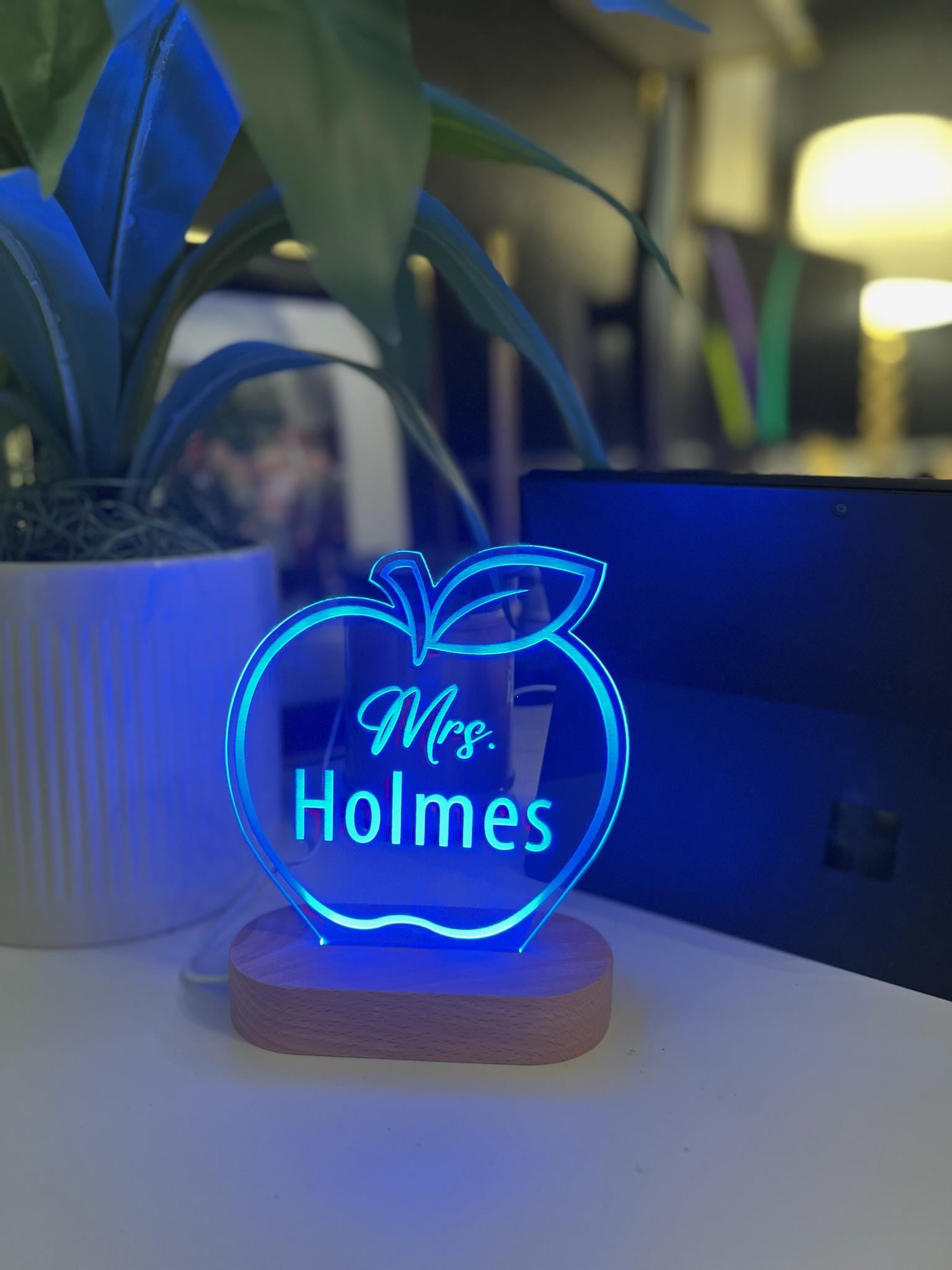 Personalized Teacher Desk Sign - Custom Name Plate - Classroom Decor - Back to School Gift - Teacher Appreciation - Custom Teacher Gift