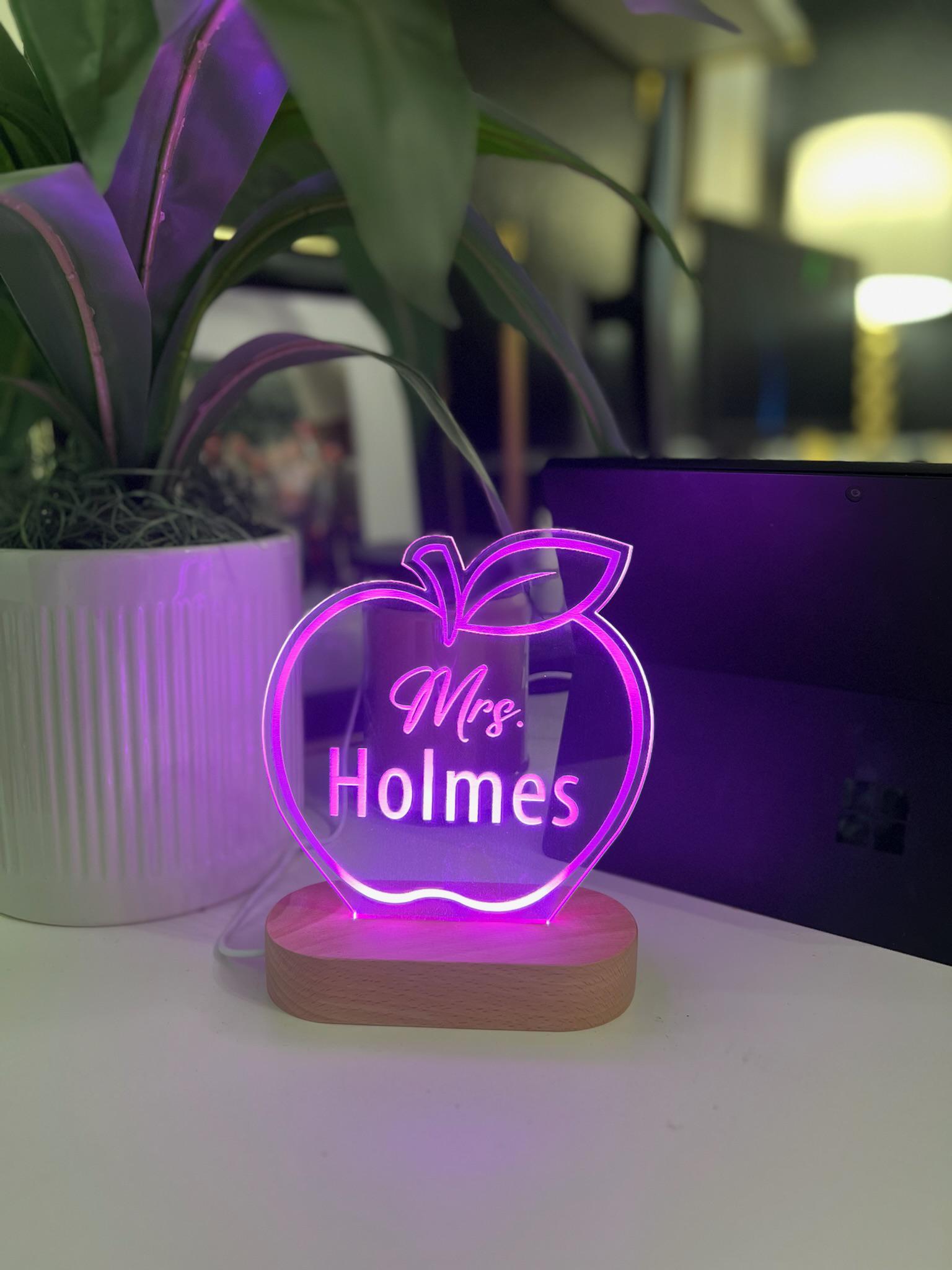 Personalized Teacher Desk Sign - Custom Name Plate - Classroom Decor - Back to School Gift - Teacher Appreciation - Custom Teacher Gift