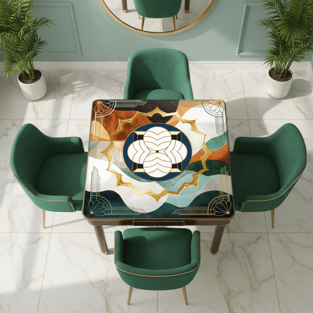 Art Deco Mahjong Mat Speakeasy Collection