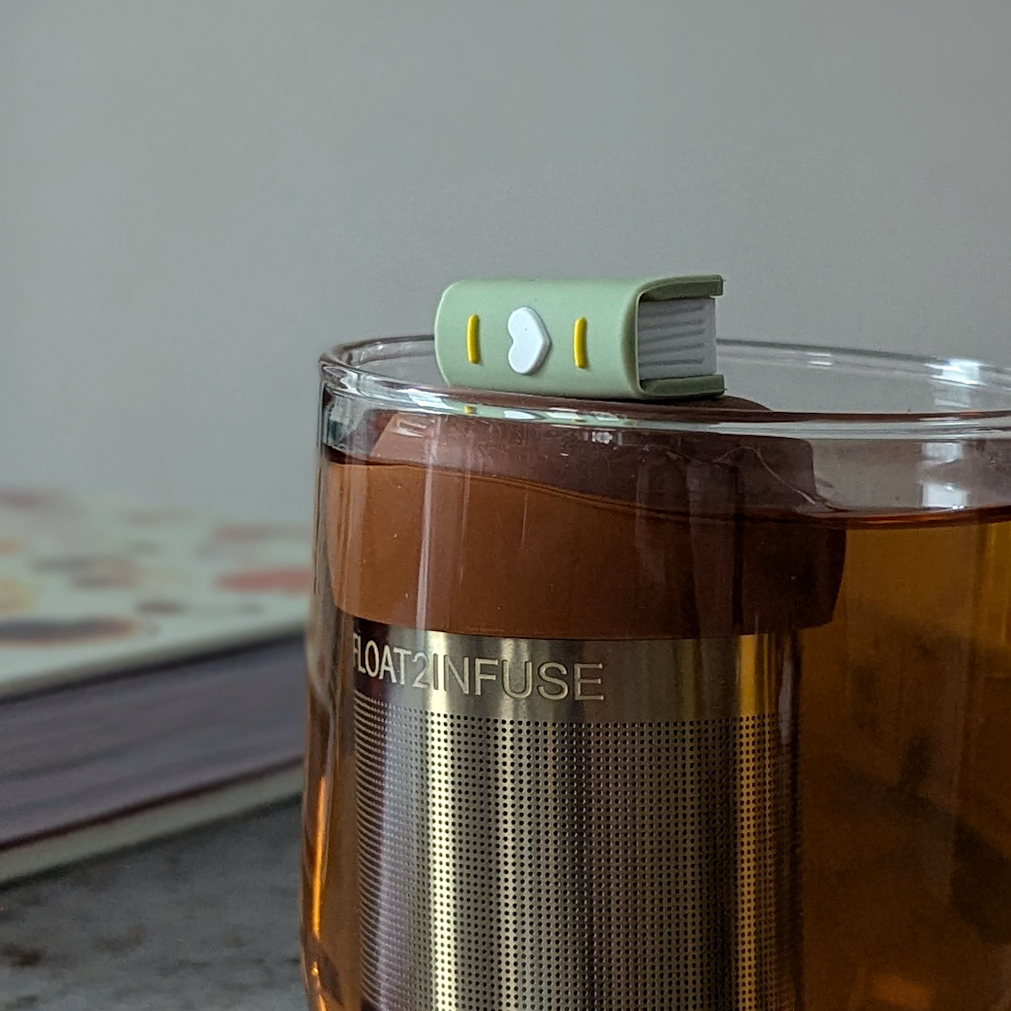 Floating Green Book Tea Infuser - Cute Tea Infuser for Loose Leaf Tea